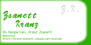 zsanett kranz business card